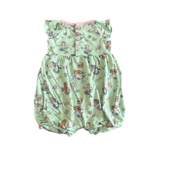 Macaron + Me Bamboo Mermaid Bubble Romper 6-9 Months - Picture 2 of 3